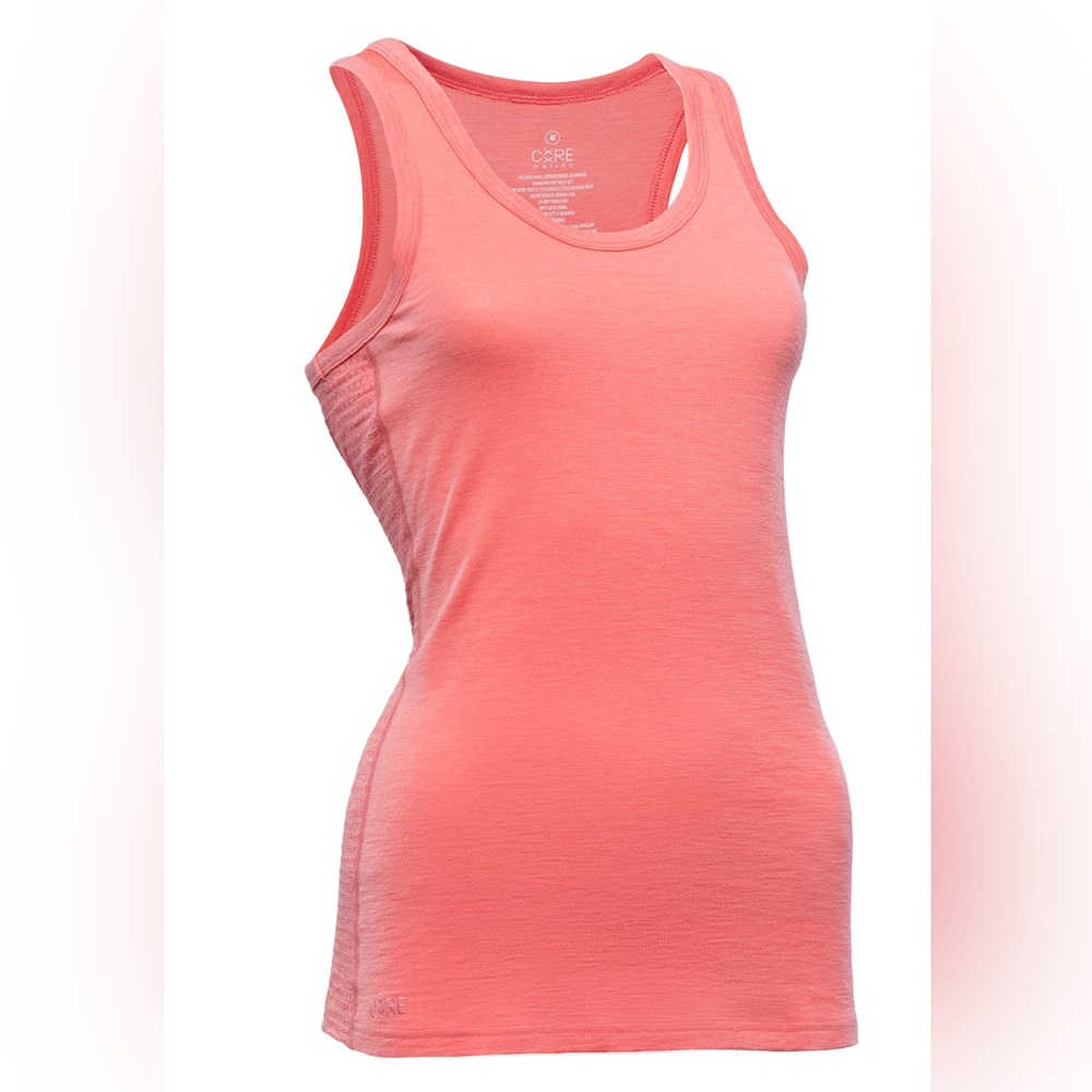 Women’s Core Merino Sleeveless Tank in Coral